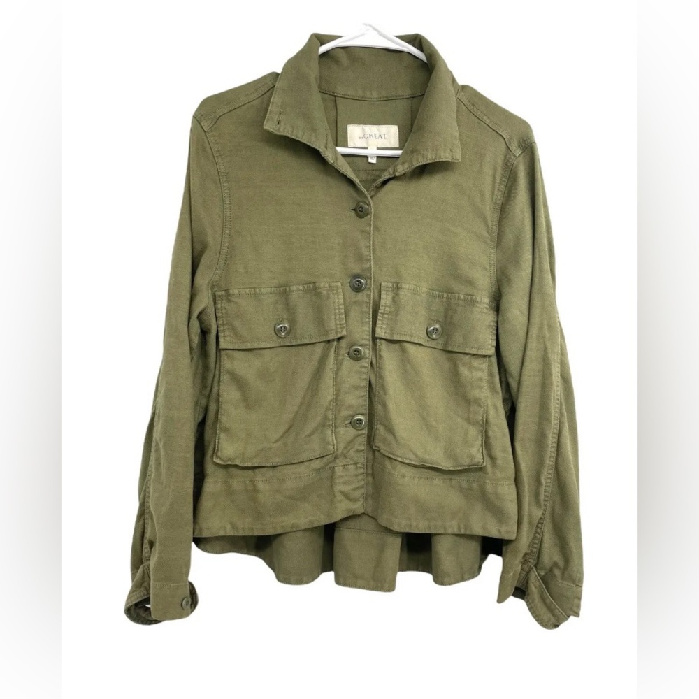 The Great. Swingy Army Jacket Size 2 Medium NWOT